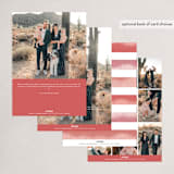 "Inner Joy" - Holiday Cards in Raspberry by Hooray Creative - Back of Card Options