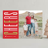 "Festive Type" - Holiday Cards in Candied Apple by Olivia Raufman - Front