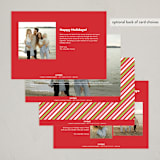 "Festive Type" - Holiday Cards in Candied Apple by Olivia Raufman - Back of Card Options