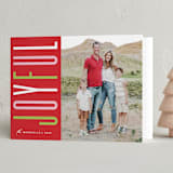 "Festive Type" - Holiday Cards in Candied Apple by Olivia Raufman - Folded Card