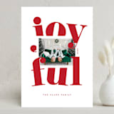 "Joyful Whimsy" - Holiday Cards in Candy Cane by Jessica Corliss - Front