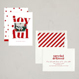 "Joyful Whimsy" - Holiday Cards in Candy Cane by Jessica Corliss - Assembled