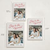 "Holly Berrie" - Holiday Cards in Cranberry by Wildfield Paper Co - Formats Available