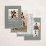 "A Cottage Christmas" - Holiday Cards in Wreath by Jenna Holcomb - Back of Card Options