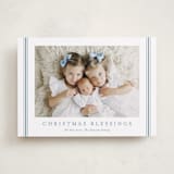 "Striped Blessings" - Holiday Cards in Icicle by Carolyn MacLaren - Front