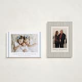 "Striped Blessings" - Holiday Cards in Icicle by Carolyn MacLaren - Photo Orientation Options
