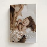 "Swash Cross" - Holiday Cards in Milk and Cookies by Lisa McLean - Folded Card