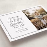 "Goodwill To All" - Holiday Cards in Snowfall by Nicole Walsh - Detail
