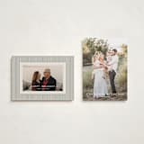 "Simple Blessings" - Holiday Cards in Cotton by Angela Thompson - Photo Orientation Options