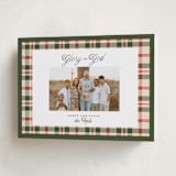 "Glory & Plaid" - Holiday Cards in Pine by Itsy Belle Studio - Folded Card