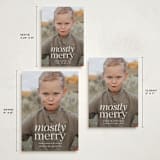 "Mostly Merry" - Holiday Cards in Vanilla by Ekko Studio - Formats Available