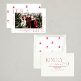 "It's A Wonderful Life" - Holiday Cards in Candy Cane by Jackie Crawford - Assembled