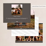 "Amelie" - Holiday Cards in Cotton by Abi de Leon - Back of Card Options