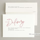 "Merry Minimalist" - Holiday Cards in Cherry by Kerry Doyle - FREE Recipient Addressing