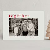 "Always Better Together" - Holiday Cards in Crimson by Chris Griffith - Front