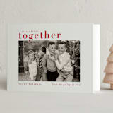 "Always Better Together" - Holiday Cards in Crimson by Chris Griffith - Folded Card