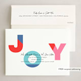 "Joyful Blocks" - Holiday Cards in Candy by Stacey Day - FREE Recipient Addressing