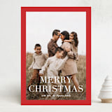 "Broad Edge" - Holiday Cards in Poinsettia by Amy Kross - Front