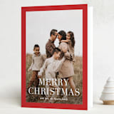 "Broad Edge" - Holiday Cards in Poinsettia by Amy Kross - Folded Card