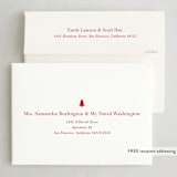 "Broad Edge" - Holiday Cards in Poinsettia by Amy Kross - FREE Recipient Addressing