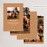 "Waving Ribbon" - Holiday Cards in Antique by Lauren Chism - Back of Card Options