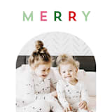 "Merry Window" - Holiday Cards in Elf Shoes by AK Graphics - Detail