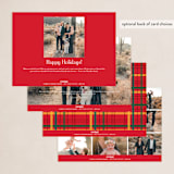 "Traditional Humor" - Holiday Cards in Holly Berry by Debb W - Back of Card Options