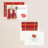 "Traditional Humor" - Holiday Cards in Holly Berry by Debb W - Assembled