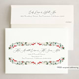 "Holiday Botanical" - Holiday Cards in Holly Berry by Susan Moyal - FREE Recipient Addressing