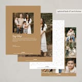 "Joyful Nativity" - Holiday Cards in Sand by Paper Sun Studio - Back of Card Options