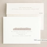 "Paper Edge" - Holiday Cards in Frost by Kanika Mathur - FREE Recipient Addressing