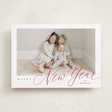 "Corner Slant" - Holiday Cards in Berry by Kelly Schmidt - Front