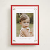 "Holly Berry Border" - Holiday Cards in Holly by Wildfield Paper Co - Front