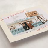 "Retro Postcard" - Holiday Cards in Candy Cane by Ekko Studio - Detail