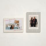 "Retro Postcard" - Holiday Cards in Candy Cane by Ekko Studio - Photo Orientation Options