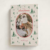 "Ski Time" - Holiday Cards in Sage by Jen Ramsey - Folded Card