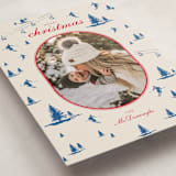 "Ski Time" - Holiday Cards in Blue Jay by Jen Ramsey - Detail