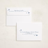 "Ski Time" - Holiday Cards in Blue Jay by Jen Ramsey - FREE Recipient Addressing