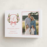 "Classic Merry Crest" - Holiday Cards in Holly Berry by Brooke Chandler - Folded Card