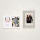"Classic Merry Crest" - Holiday Cards in Holly Berry by Brooke Chandler - Photo Orientation Options