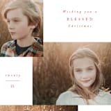 "Classic Album" - Holiday Cards in Holly Berry by Corinne Malesic - Detail