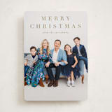 "Banner" - Holiday Cards in Golden by Amy Kross - Front