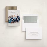 "Banner" - Holiday Cards in Golden by Amy Kross - Assembled