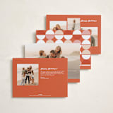 "Vintage Postcard" - Holiday Cards in Poinsettia by Morgan Kendall - Back of Card Options