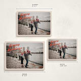 "Vintage Postcard" - Holiday Cards in Poinsettia by Morgan Kendall - Formats Available