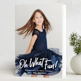 "Fun Times" - Holiday Cards in Snowfall by Rebecca Rueth - Folded Card