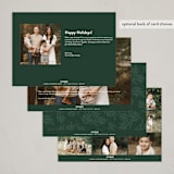 "Winter Breeze" - Holiday Cards in Evergreen by Melanie Severin - Back of Card Options