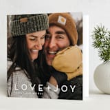 "love joy" - Holiday Cards in Snow by Kate Ross - Folded Card