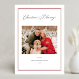 "Elegant frame" - Holiday Cards in Crimson by Annie Shapiro - Front