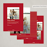 "Elegant frame" - Holiday Cards in Crimson by Annie Shapiro - Back of Card Options